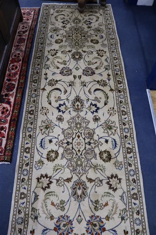 A Kashmar rug 252cm x87cm